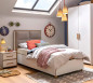 náhled Študentská posteľ s úložným priestorom MODERA L (100x200 cm)