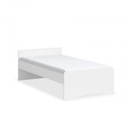 Študentská posteľ L WHITE (100x200 cm)