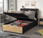 náhled Študentská posteľ s úložným priestorom BLACK (120x200 cm)