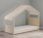 náhled Detská posteľ- domček 1 MONTES NATURAL krémová strecha