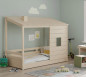 náhled Detská posteľ - Domček 3 MONTES NATURAL (90x200 cm)