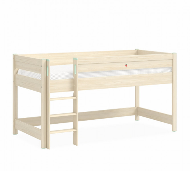 detail Detská posteľ - vyvýšená MONTES NATURAL (90x200 cm)