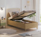 náhled Študentská posteľ s úložným priestorom L LOOF (100x200 cm)