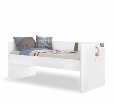 Študentská posteľ STUDIO WHITE (90x200 cm) - vrchná