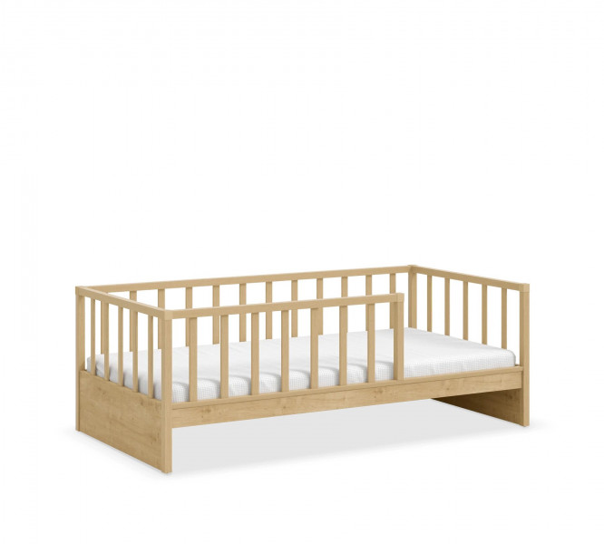 detail Detská posteľ bez strechy ALFA MOCHA (100x200 cm)
