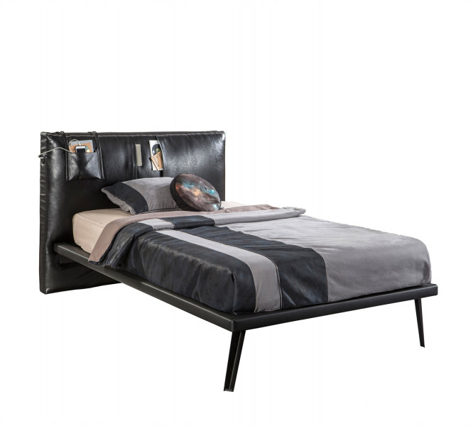 detail Študentská posteľ XL DARK METAL (120x200 cm)