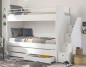 náhľad Študentská poschodová posteľ STUDIO WHITE (90x200 cm)