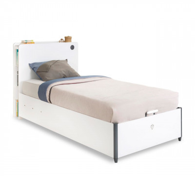 Študentská posteľ s úložným priestorom WHITE