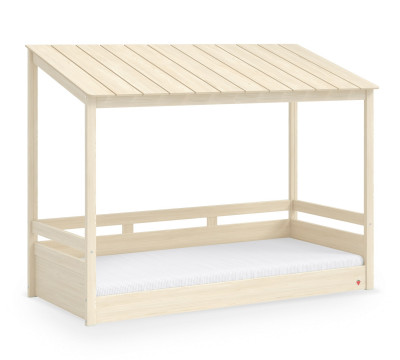 Detská posteľ - Domček 3 MONTES NATURAL (90x200 cm)
