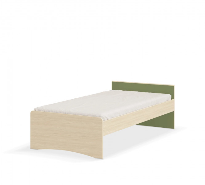 detail Študentská posteľ XL MONTES NATURAL LINE (120x200 cm)