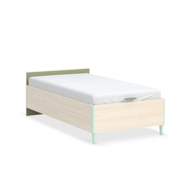 detail Študentská posteľ s úložným priestorom MONTES NATURAL (100x200 cm)