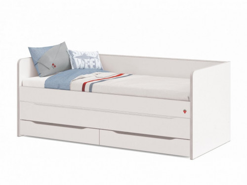 Študentská posteľ STUDIO MONTES WHITE s prístelkou (90x200 cm)