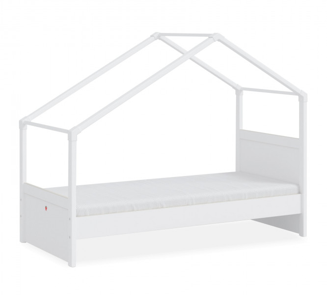 detail Detská posteľ - Domček 1 MONTES WHITE (90x200 cm)