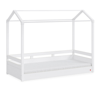 Detská posteľ - Domček 2 MONTES WHITE (90x200 cm)