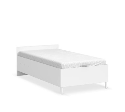 Študentská posteľ s úložným priestorom MONTES WHITE (100x200 cm)