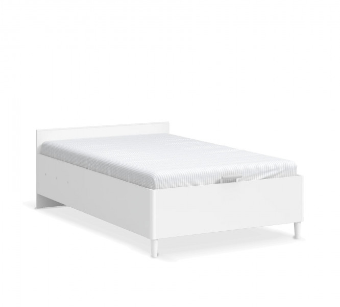detail Študentská posteľ s úložným priestorom MONTES WHITE (120x200 cm)