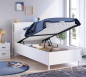 náhľad Študentská posteľ s úložným priestorom MONTES WHITE (120x200 cm)