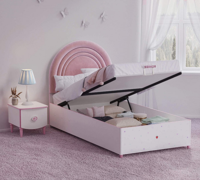 detail Detská posteľ s úlož. priestorom PRINCESS (100x200 cm)