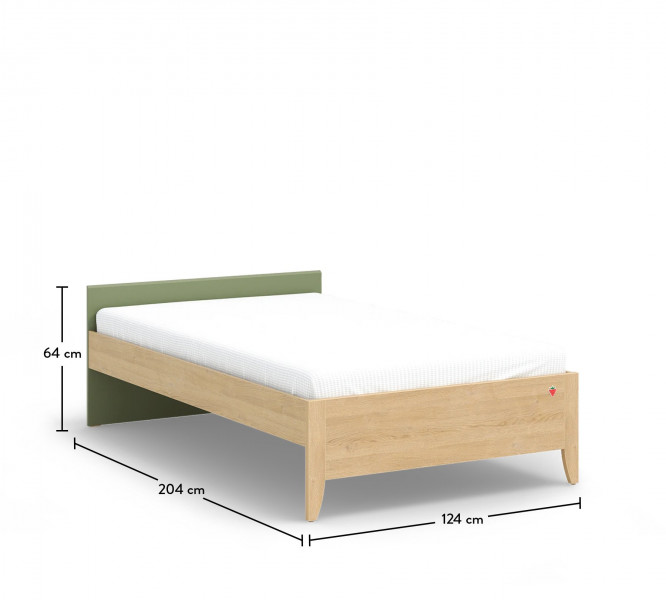 detail Študentská posteľ XL LOOF (120x200 cm)