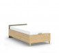 náhľad Študentská posteľ s úložným priestorom L LOOF (100x200 cm)