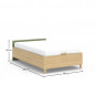 náhľad Študentská posteľ s úložným priestorom XL LOOF (120x200 cm)
