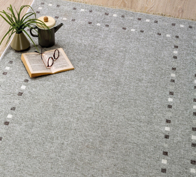 detail Študentský koberec POINT sivý (115x180 cm)