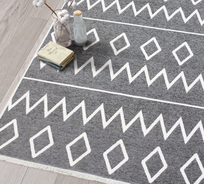 detail Študentský koberec MATCH šedý (120x180 cm)