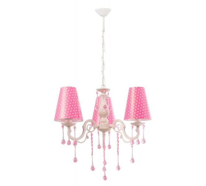 detail Detská stropná lampa DOTTY (ružová)