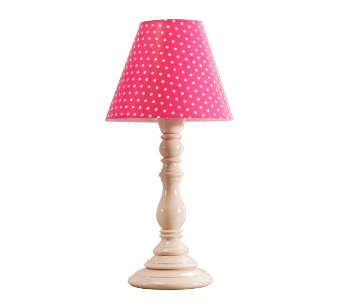 detail Detská stolová lampa DOTTY (ružová)