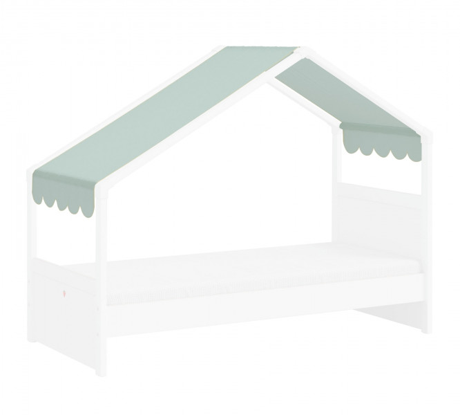 detail Látková strecha k posteli - Domček 1 Montes (zelená)