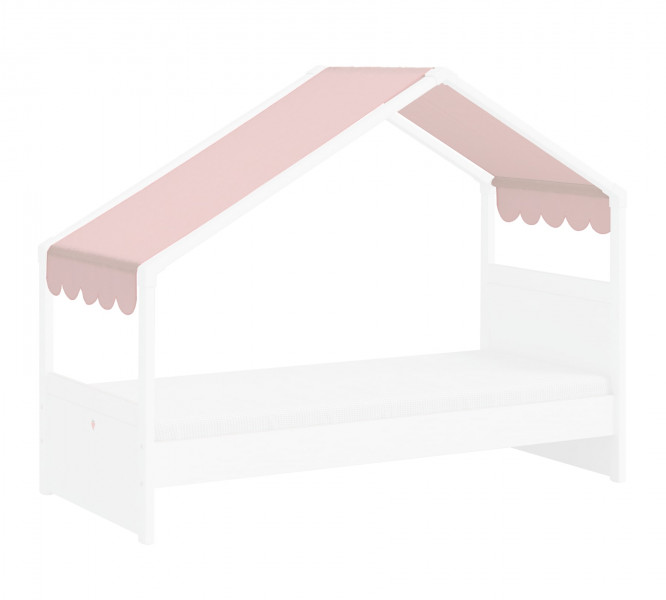 detail Látková strecha k posteli - Domček 1 Montes (ružová)