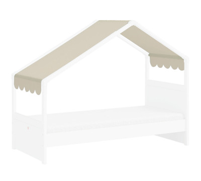 Látková strecha k posteli - Domček 1 Montes (krémová)